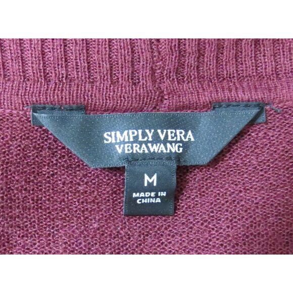 Simply Vera Vera Wang Lightweight Open Front Long Cardigan M EUC - Picture 8 of 10